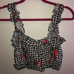 Floral crop top